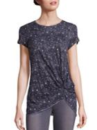 Stateside Starry Night Printed Knot Front Tee