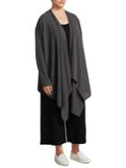 Eileen Fisher, Plus Size Angle Wrap Cardigan