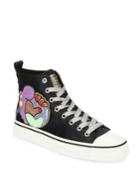 Marc Jacobs Bluebird World Embellished High-top Sneakers