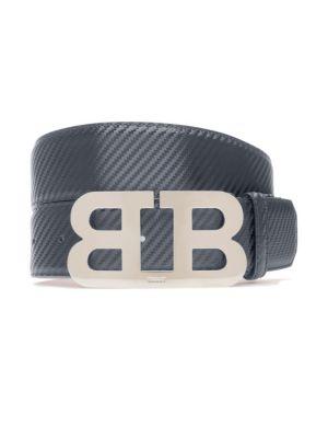 Bally Checkered Leather Belt