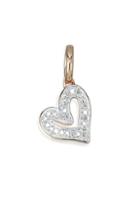 Monica Vinader Alphabet Diamond & Sterling Silver Heart Pendant