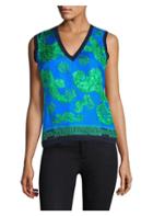 Versace Collection Frieze Print Shell Top