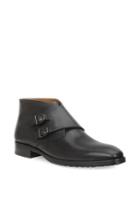Bruno Magli Double Monk Strap Leather Boots