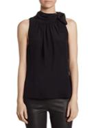Saks Fifth Avenue Collection Neck Tie Blouse