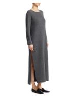 The Row Veronia Wool-blend Slit Dress