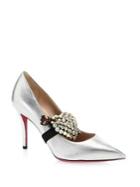 Gucci Virginia Heart Leather Pumps