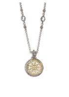 Konstantino Pythia Mother-of-pearl, Crystal, Sterling Silver & 18k Yellow Gold Pendant