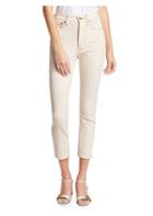 Re/done High-rise Cord Ankle Crop Skinny Jeans
