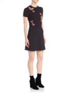 Valentino Butterfly Embroidered Minidress