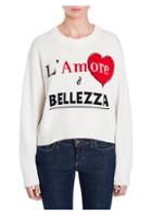 Dolce & Gabbana Cashmere Cropped L'amore E Bellezza Sweater