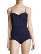 Michael Kors Collection One-piece Shirred Swimsuit