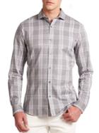 Michael Kors Alden Slim-fit Check Shirt