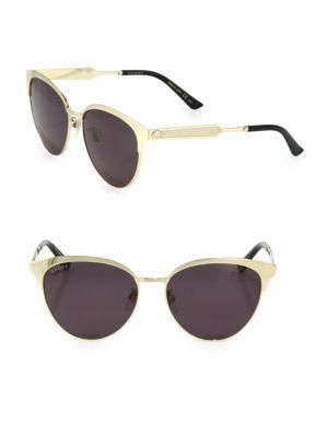 Gucci 57mm Metal Cat's-eye Sunglasses
