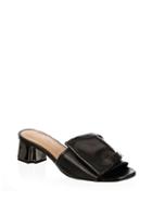 Clergerie Lendy Rouched Leather Slides