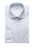 Eton Contemporary-fit Micro Print Dress Shirt