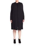 Eileen Fisher, Plus Size Wool Kimono Duster Cardigan