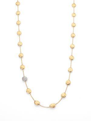 Marco Bicego Siviglia Diamond & 18k Yellow Gold Station Necklace