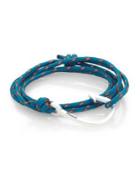 Miansai Hook Rope Wrap Bracelet/silvertone