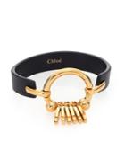 Chloe Marin Fringe Leather Bracelet