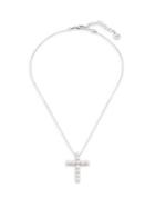 Majorica Sterling Silver Chain Cross Necklace