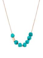 Ginette Ny Fallen Sky Turquoise & 18k Rose Gold Necklace