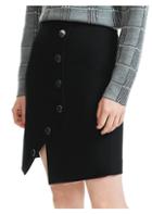 Maje Snap-button Front Skirt