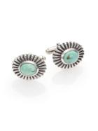King Baby Studio Turquoise Concho Cuff Links