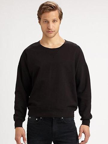 Blk Dnm Dropped Shoulder Sweatshirt