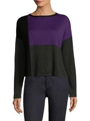 Eileen Fisher Colorblock Sweater