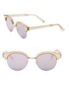 Le Specs Luxe 52mm Cleopatra Rounded Sunglasses