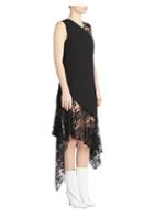 Givenchy Sleeveless Asymmetric Lace Dress