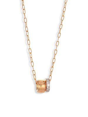Pomellato Diamond & Rose Gold Pendant Necklace