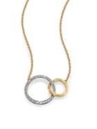 Marco Bicego Jaipur Link Diamond, 18k White & Yellow Gold Necklace