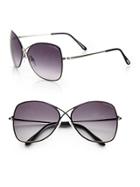 Tom Ford Eyewear Colette Rimless Aviator Sunglasses