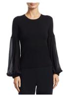 Akris Knit Flare-sleeve Pullover