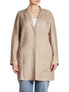 Eileen Fisher, Plus Size Textured Long Jacket