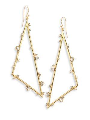 Alexis Bittar Elements Crystal Triangle Earrings