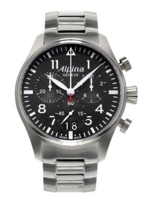 Alpina Startimer Stainless Steel Watch