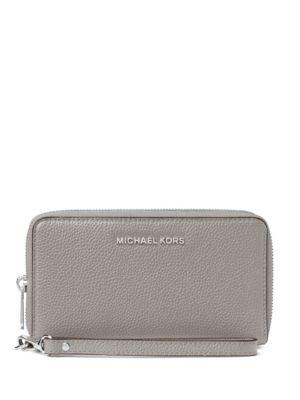 Michael Michael Kors Leather Zip-around Wristlet
