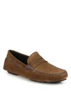 To Boot New York Ashton Contrast-stitch Suede Drivers