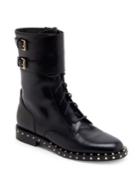 Valentino Garavani Soul Rockstud Leather Combat Boots