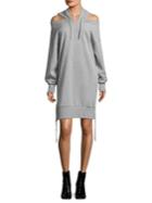 Tommy Hilfiger Collection Cold Shoulder Sweatshirt Dress
