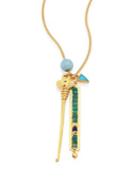 Chan Luu Long Turquoise, Amazonite & Opal Pendant Necklace