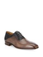 Saks Fifth Avenue Collection By Magnanni Bicolor Leather Wingtips