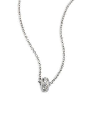 Melissa Kaye Tori Bead Diamond & 18k White Gold Necklace