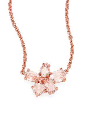Ippolita Rose Rock Candy? Clear Quartz Cluster Pendant Necklace
