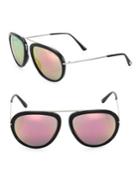 Tom Ford Eyewear Stacy 57mm Mirrored Aviator Sunglasses