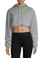 Opening Ceremony Ringer Cropped Hoodie