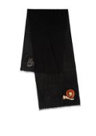 Paul Smith Lion Embroidered Wool Scarf