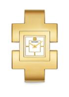 Tory Burch T-bangle Goldtone Stainless Steel Cuff Watch